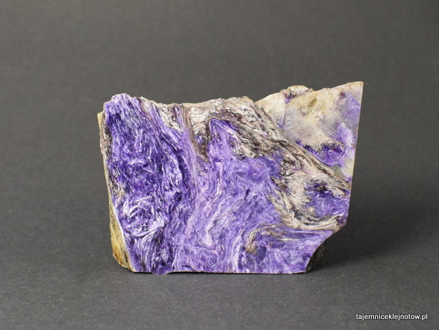 Szlifowany okaz czaroitu Szlifowany okaz czaroitu