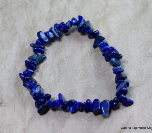 bransoletka na gumce lapis lazuli sieczka