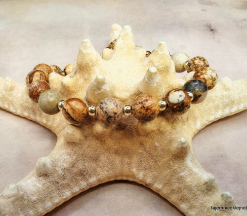 Bransoletka z jaspisu krajobrazowego