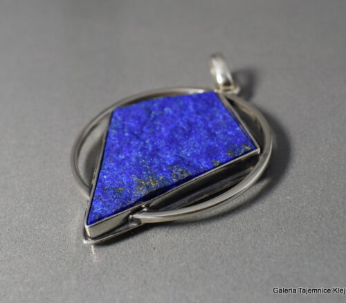 wisior srebrny z wysokiej jakości lapisu lazuli