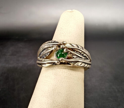 Pierścionek ze szmaragdem FLORA