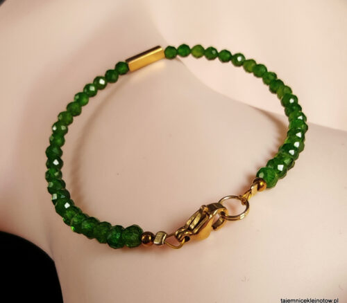 Bransoletka z diopsydów UROKLIWA ZIELEŃ